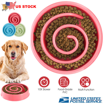 Slow Feeder Dog Bowl with Maze Design for Small & Medium Dogs