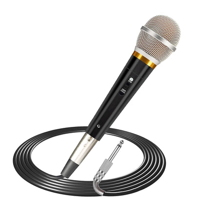 Dynamic XLR Microphone with 13ft Cable & On/Off Switch