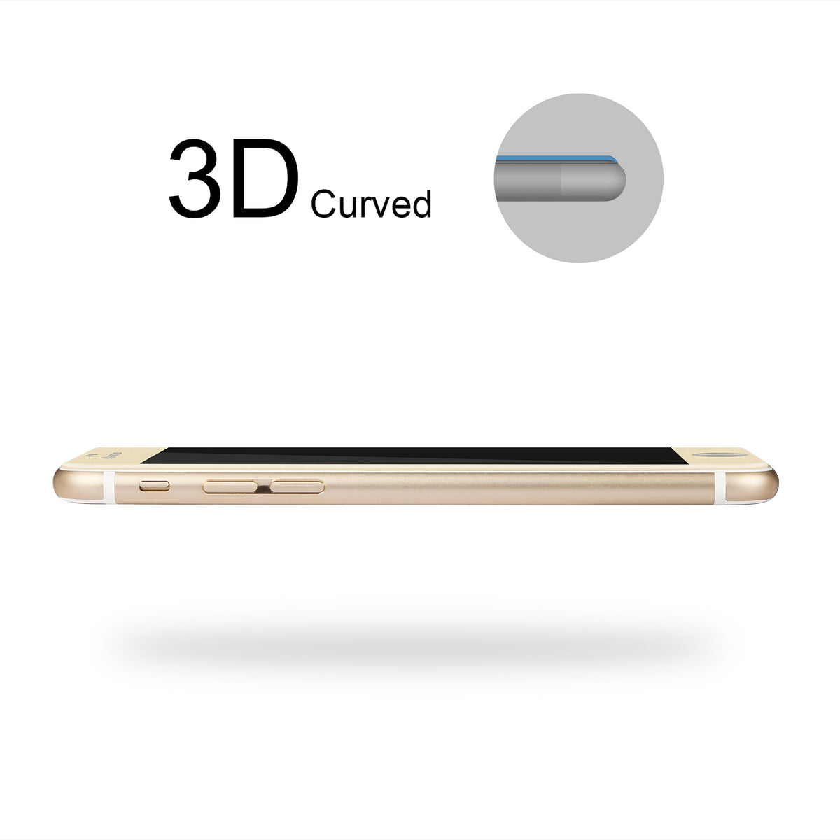 Tempered Glass Screen Protector for iPhone 6s Plus – 3D Curved
