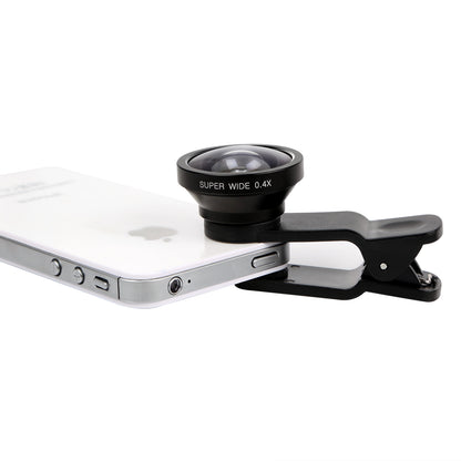 3-in-1 Clip-On Phone Camera Lens Kit with Fisheye, Wide & Macro