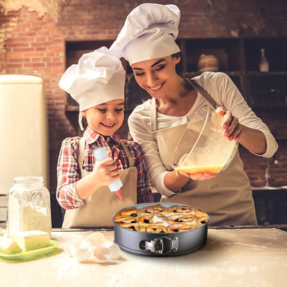 Springform Cake Pan Set 3-Piece Non-Stick with Removable Bottom