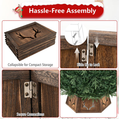 31.5" Christmas Tree Collar for 6/7.5/9 ft Artificial Trees with Tool-Free Setup