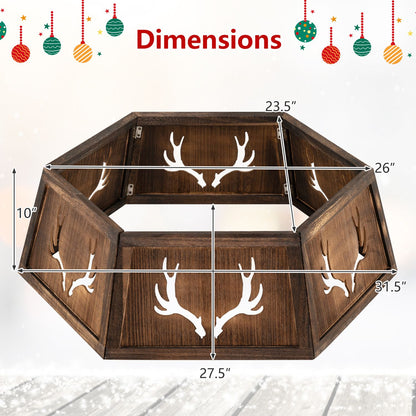 31.5" Christmas Tree Collar for 6/7.5/9 ft Artificial Trees with Tool-Free Setup