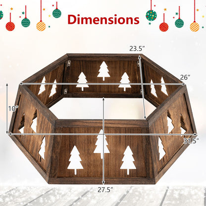 31.5" Christmas Tree Collar for 6/7.5/9 ft Artificial Trees with Tool-Free Setup