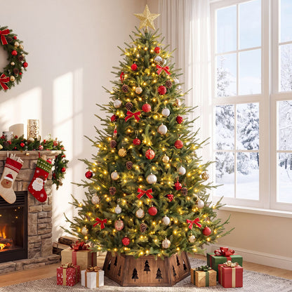 31.5" Christmas Tree Collar for 6/7.5/9 ft Artificial Trees with Tool-Free Setup