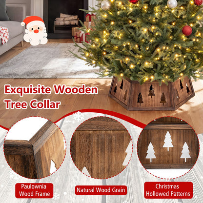 31.5" Christmas Tree Collar for 6/7.5/9 ft Artificial Trees with Tool-Free Setup