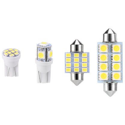 LED Interior Light Kit for Cars - 14 Piece Set, 6000K White