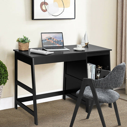 47.5 Inch Modern Home Computer Desk with 2 Storage Drawers