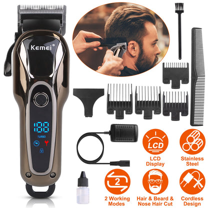 Premium Cordless Electric Hair Clipper