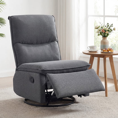 360° Swivel Recliner Chair with Rocking Motion and Footrest