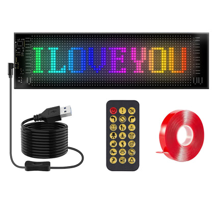Programmable LED Car Sign with App Control 20x64 Matrix