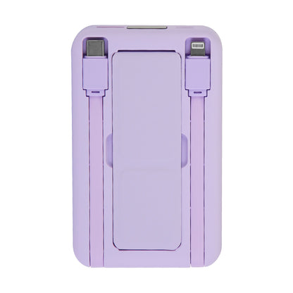 10000mAh MagSafe Power Bank with Built-In Cables & Stand