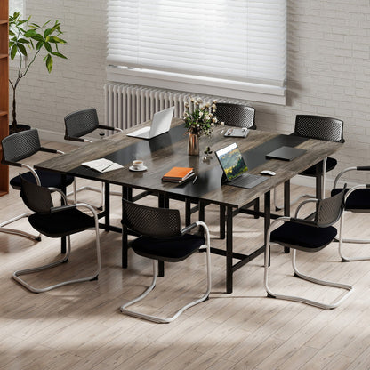 39.5" Square Conference Table with Thickened Tabletop