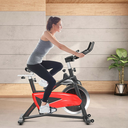 Magnetic Exercise Bike with 35lb Flywheel and Adjustable Seat