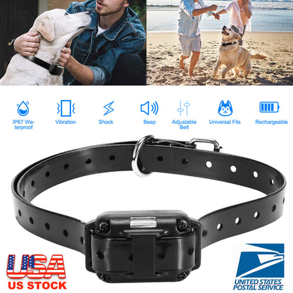 Dog Training Collar Receiver with Adjustable Belt IP67 Waterproof