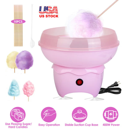 Cotton Candy Maker Machine for Kids - Electric & Portable