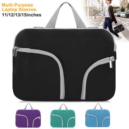Laptop Sleeve Bag with Front Pockets - Neoprene Protection