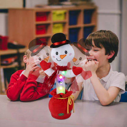 Dancing Christmas Plush Toy with Music, Lights & Recording