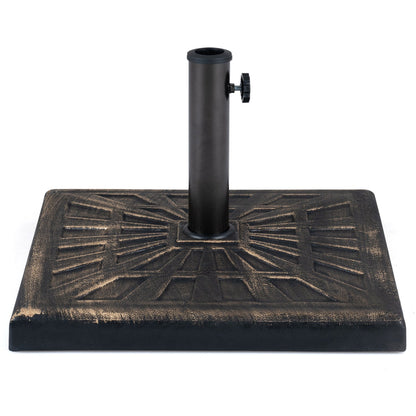 Patio Umbrella Base 42 lbs with Adjustable Knob - Bronze