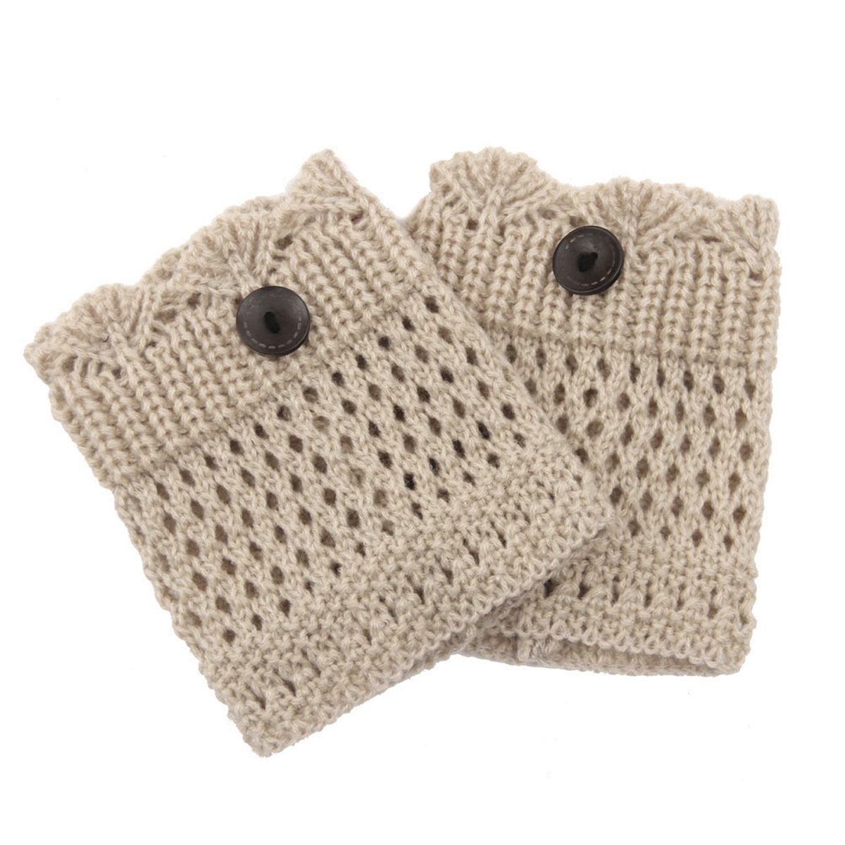 Ladies Winter Crochet Knit Leg Warmers