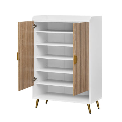 7-Tier Tall Shoe Storage Cabinet with Adjustable Shelves