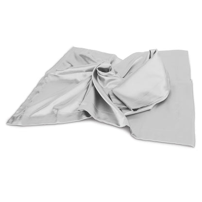 Satin Pillowcases King Size Set of 2 - White
