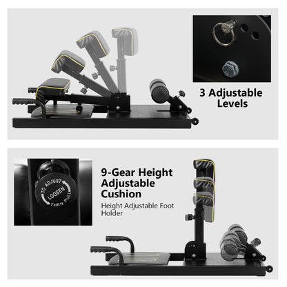 8-in-1 Sissy Squat Machine with Adjustable Height