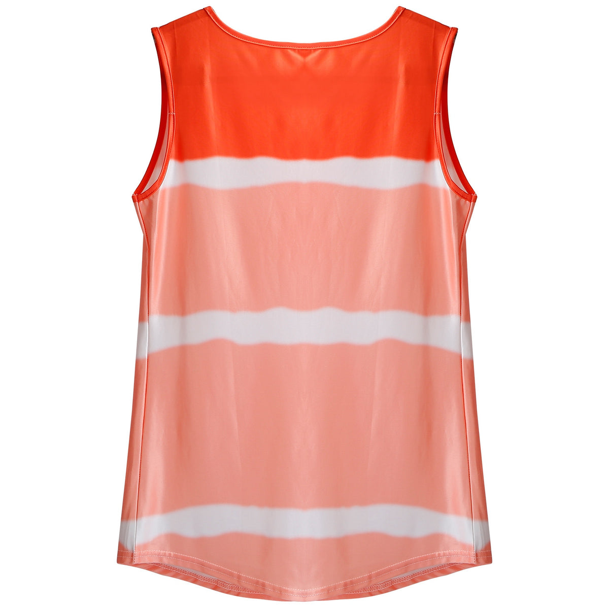 Women Tie-dye Sleeveless Tank Tops Summer Loose T Shirts Tops Button Down Shirts Vest Blouse Plus Size