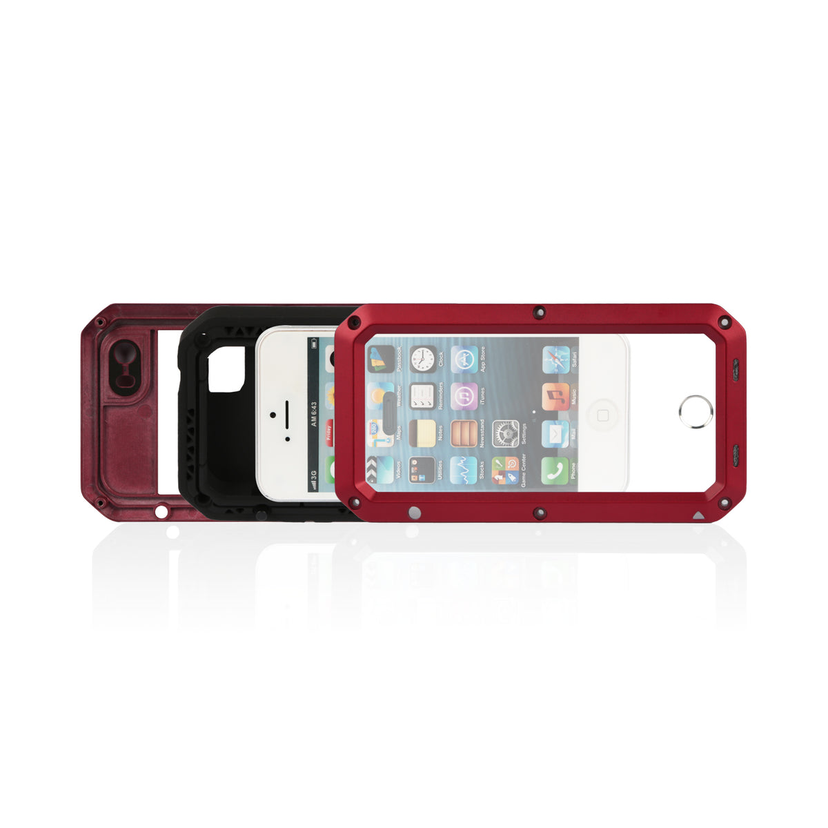 iPhone 6s Plus Rugged Full Cover Case with Screen Protector