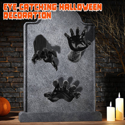 Creepy Reaching Hands Wall Decor with Lighted Candles 3-Piece