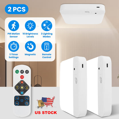Motion Sensor Ceiling Light with Remote & Rechargeable Battery