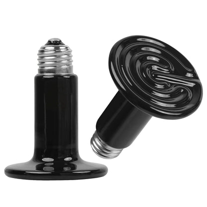 Ceramic Heat Lamp 150W Infrared Reptile Heater - 2 Pack