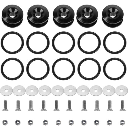 Quick Release Bumper Fasteners Kit - 5 Set Aluminum Alloy