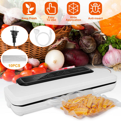 Electric Vacuum Sealer Machine with 10 Bags
