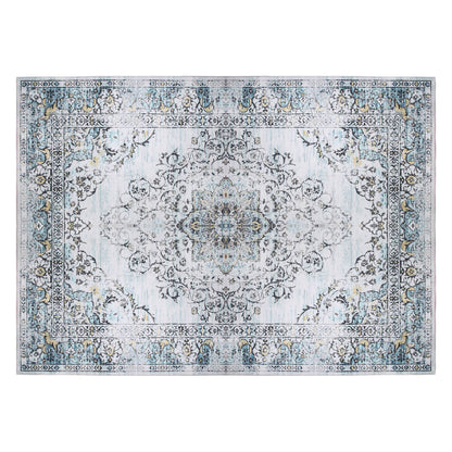 Vintage Area Rug 6x9 FT Non-Slip Washable Soft Faux Cashmere