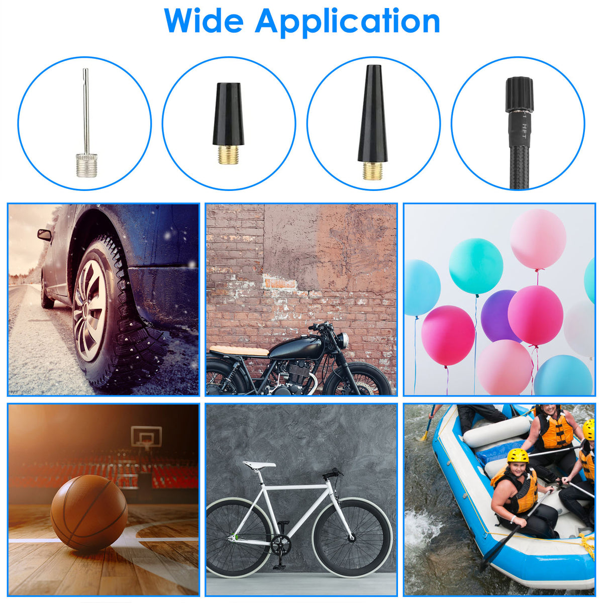 Portable Car Tire Inflator with LED Light & Digital Display