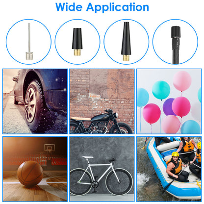 Portable Car Tire Inflator with LED Light & Digital Display