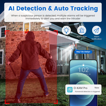 1080P 4-Lens Security Camera with 360° Pan & Tilt