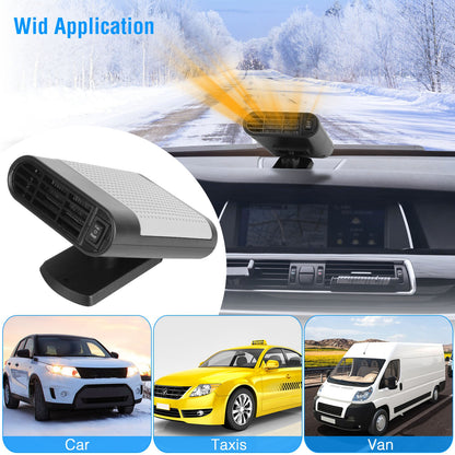 Portable Car Heater 150W 2-in-1 Defroster Fan with 360° Base