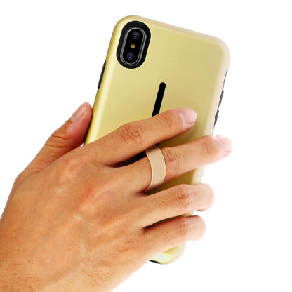 iPhone X Case with Finger Strap and Kickstand