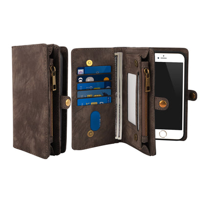 iPhone 7 Plus Wallet Case with Detachable Magnetic Cover