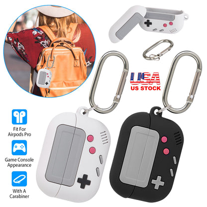 Silicone Case for AirPods Pro with Carabiner Clip