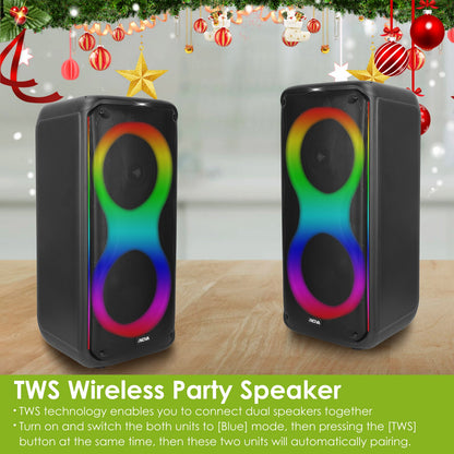 Portable Wireless Party Speaker with RGB Lights & Remote