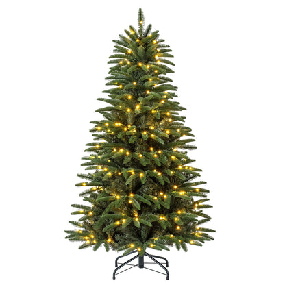 6 FT Pre-Lit Artificial Christmas Tree with 3 Gift Boxes and 780 Lush Branch Tips