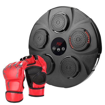 Music Boxing Machine with LED Lights and Bluetooth Speaker