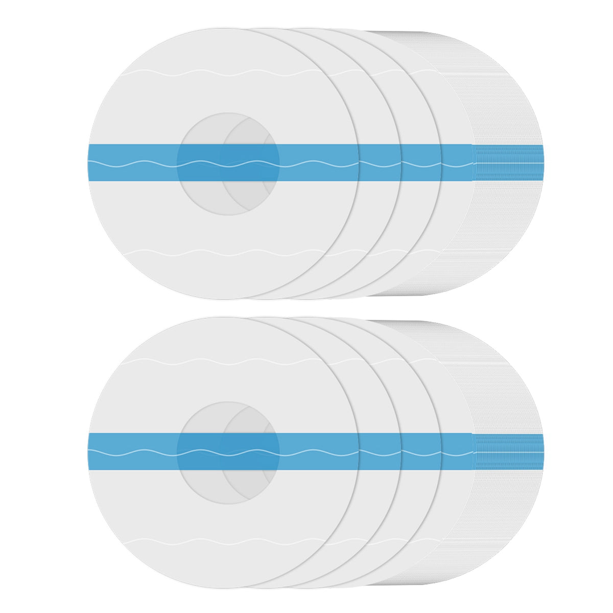 100Pcs Sensor Covers for Libre Waterproof Sweatproof Strong Stick Transparent Invisible Adhesive Patches No Glue Hole On The Center Long Lasting Tape