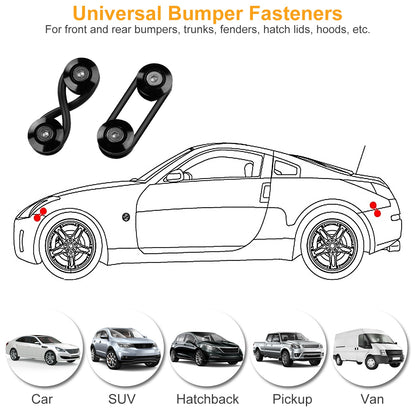 Quick Release Bumper Fasteners Kit - 5 Set Aluminum Alloy