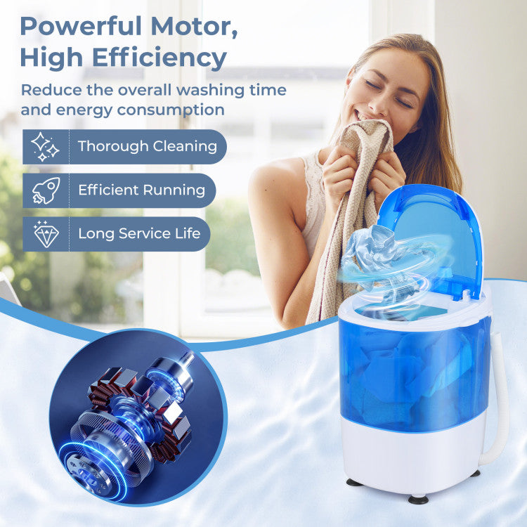 5.5 lbs Space-Saving Semi-Auto Washer