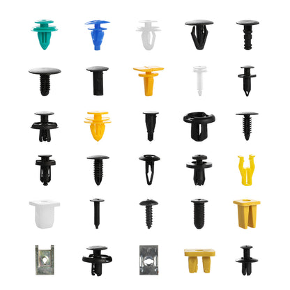 Bumper Fastener Rivets Kit - 500 Pieces, 30 Types