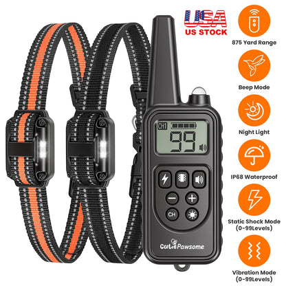 Dog Training Collar Receiver with Adjustable Belt IP67 Waterproof